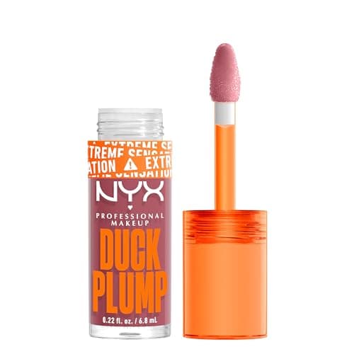 Image of NYX Professional Makeup Lip Plumping Gloss, Intense Colour and High Pigmentation, With Extreme High Shine Finish, Infused with Spicy Ginger, Vegan Formula, Duck Plump, Lilac On Lock