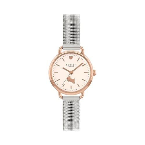 Image of Radley Ladies Silver Mesh with Mini Open Shoulder Strap Watch RY4615