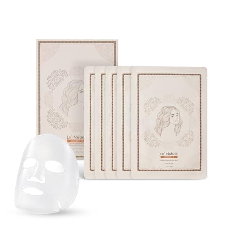 Image of Le' Nubele Essential Coconut W Mask Pack 5pc-Set, Deep Hydration, Soothing & Moisturizing Care, Peptide infused Coconut Gel Mask, Spa-like treatment, Korean Skin Care, 30g/0.06 oz