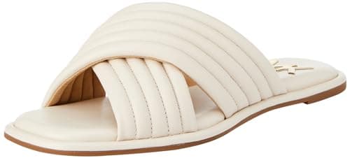 Image of Michael Kors 40F3POFA1L-289 PORTIA SLIDE Women LIGHT CREAM UK 9
