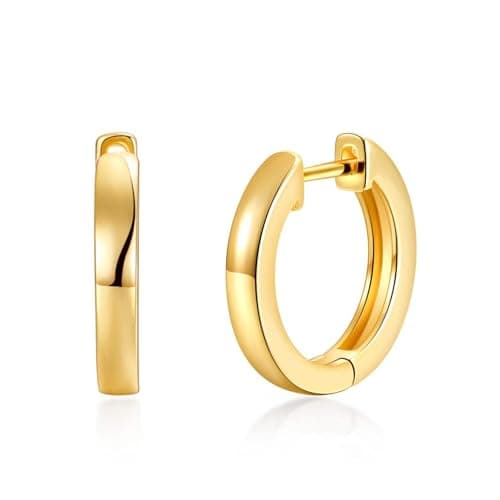 Image of Philip Jones 18k Gold Plated Hoop Earrings