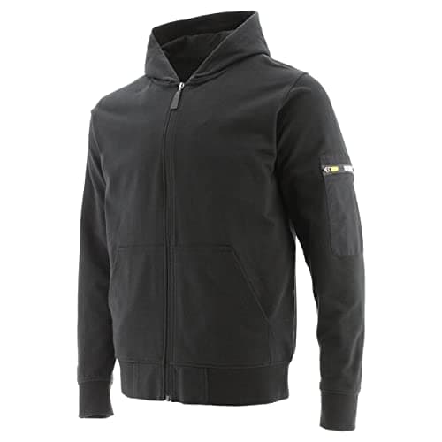 Image of Caterpillar CAT Workwear Mens Loopback Full Zip Fitted Stylish Hoodie