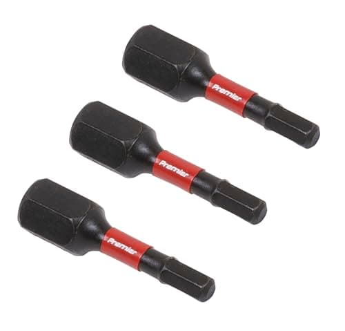 Image of Sealey 3pc 25mm Hex 3mm Impact Power Tool Bit Set - AK8211