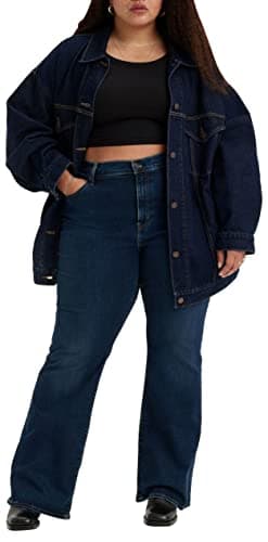 Image of Levi's Women's Plus Size 726 High Rise Flare Jeans, Blue Swell Plus, 20 S