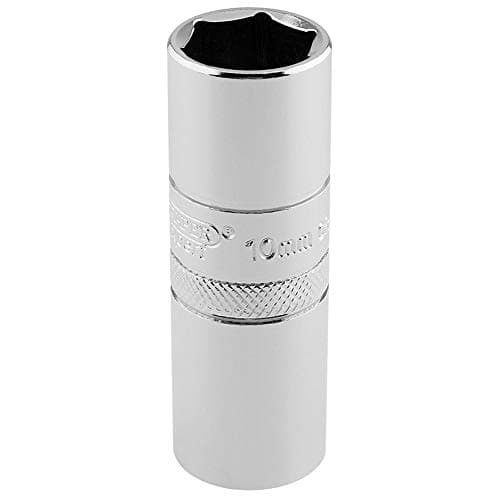 Image of Draper 16778 1/2" Square Drive 10MM Thread 6 Point Spark Plug Socket , Blue