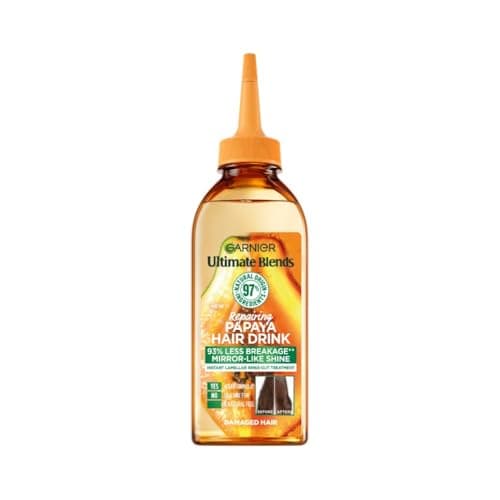 Image of Garnier Instant Lamellar Water, Rinse-Out, Liquid Conditioner, For Damaged Hair, Instantly Repairs Hair with Less Breakage, Ultimate Blends Repairing Papaya, Hair Drink, 200ml
