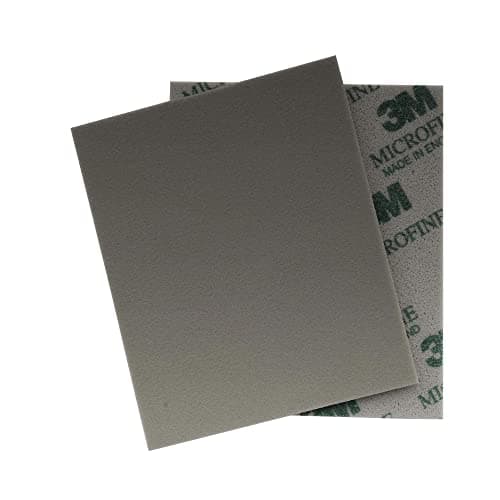 Image of 3M Softback Sanding Sponge Aluminum Oxide Abrasive Pad 4-1/2 Inch x 5-1/2 Inch, Microfine 1200-1500 Grit (Set of 2)
