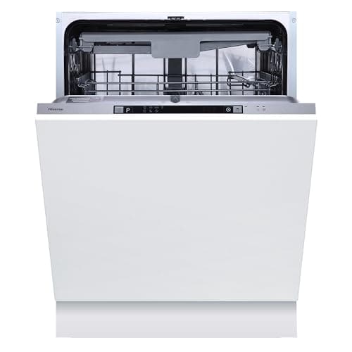 Image of Hisense Fully Integrated Standard Dishwasher - Silver with Fixed Door Fixing Kit - D Rated