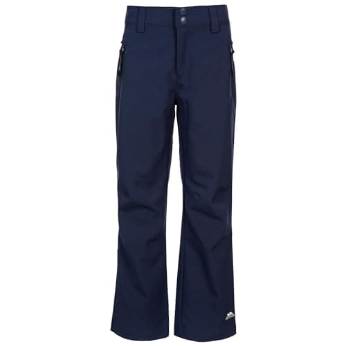 Image of Trespass Kids Walking Trousers Softshell Pants Lightweight Windproof Aspiration Navy