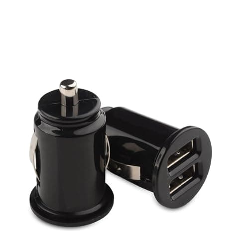 Image of Car Charger 2.1A 10W Compact Dual 2 Port USB Charging Adapter for iPhone 15 14 13 12 11 Pro Max XR XS X 8 7 6 Plus SE 5 Samsung Galaxy S23 S22 S21 Note LG HTC Google Pixel Huawei Xperia Black