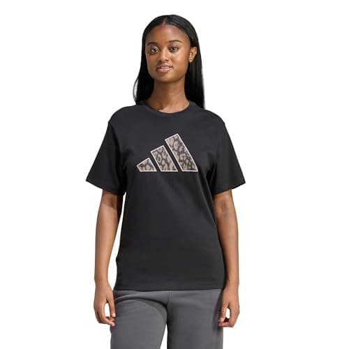 Image of adidas Women's Animal Graphic T-Shirt, Black/camo, M