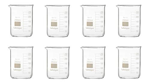 Image of Glass Beaker, Low Form, 250ml (Pack of 8)