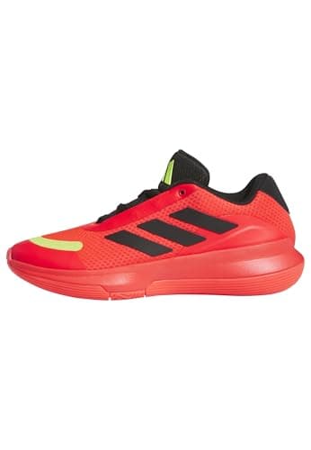 Image of adidas Unisex BB Legends Low, Lucid red/core Black/Lucid Lemon, 3.5 UK