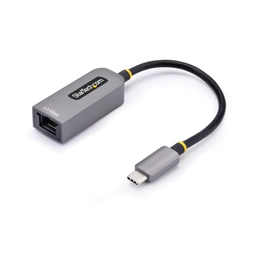 Image of StarTech.com 2.5GbE USB-C to Ethernet Adapter, NBASE-T NIC, USB 3.0 Type-C 2.5/1G Multi Speed Network, Thunderbolt Compatible