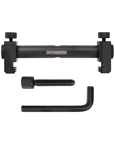 Image of DAYUAN Universal Pulley Crankshaft Remover Tool, Adjustable Ribbed Drive Pulley Puller V-Ribbed Pulley Kits for Crankshafts/Alternators/Air Conditioning Units/Water Pumps