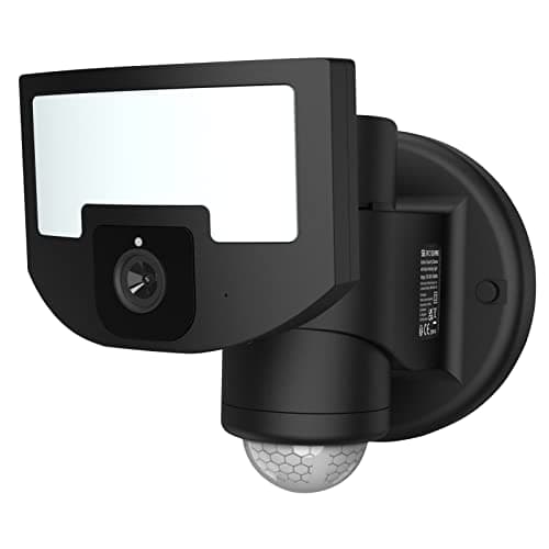 Image of SLx Security Light Outdoor Motion Sensor, WiFi Camera with App Control, Colour Night Vision, PIR Sensor, 1700 Lumen LED Floodlight, IP65 Weatherproof, 210° Field of Vision Motorised Motion Sensor