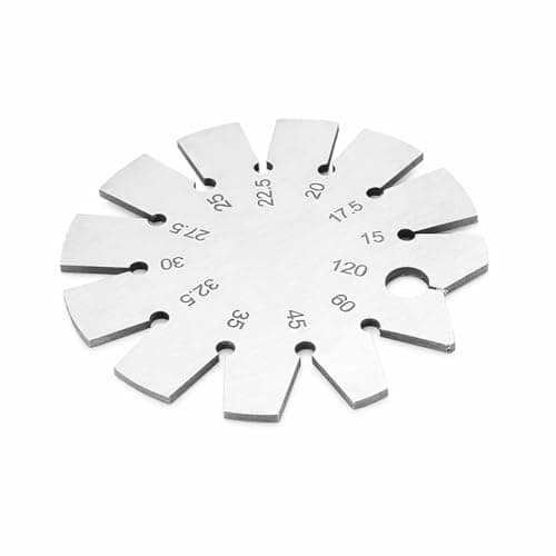 Image of 1 Pcs Stainless Steel Bevel Angle Gauge, Adjustable 15-120 Degree Angle Finder, Protractor Measuring Tool for Woodworking Knife, Chisel, Axe, Planer Cutting Tools Precision Gauge