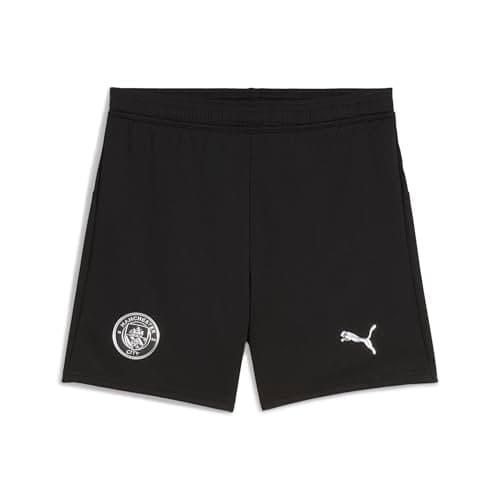 Image of PUMA Manchester City FC Kids' Shorts 25/26, Black (Black), 116