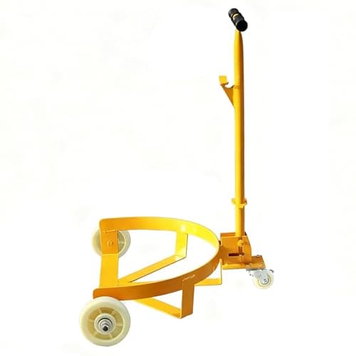 Image of Zykuosus Drum Dolly with Ergonomic Pull Bar For arrel Transport in Factory and Workshop