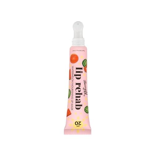 Image of Barry M Lip Rehab with SPF 20 Lip Mask | Watermelon Scent | Clear Hydrating Lip Mask