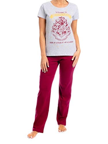 Image of Harry Potter Womens Hogwarts Pyjamas Red Size Medium