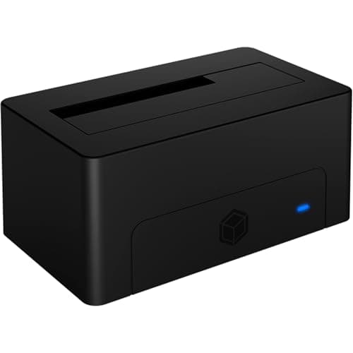 Image of ICY BOX IB-1121-U3 USB 3.0 HDD / Hard Drive Docking Station for SATA 2.5" and 3.5" SATA Cloning Station and Hard Drive Reader Adapter External Black