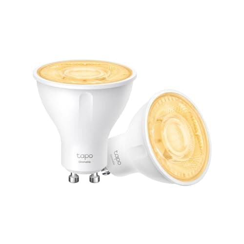 Image of Tapo Smart GU10 Led Bulbs, Dimmable Wi-Fi LED Spotlight Bulbs, 2700 K Warm Light, Remote Control, Energy Saving, Works with Alexa & Google Home, No hub Required L610(2-Pack) [Energy Class D]
