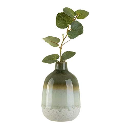 Image of Sass & Belle Mojave Glaze Green Vase - Small Ceramic Vase for Table Decoration Modern Home Decor Accent Piece Decorative Flower Vases for House Gifts designed by Sass and Belle