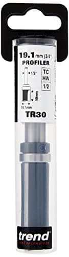 Image of Trend Trade Guided Profiler, 1/2 Inch Shank, 19.1mm Cut Diameter & 50mm Cut Length, Tungsten Carbide Tipped, TR30X1/2TC