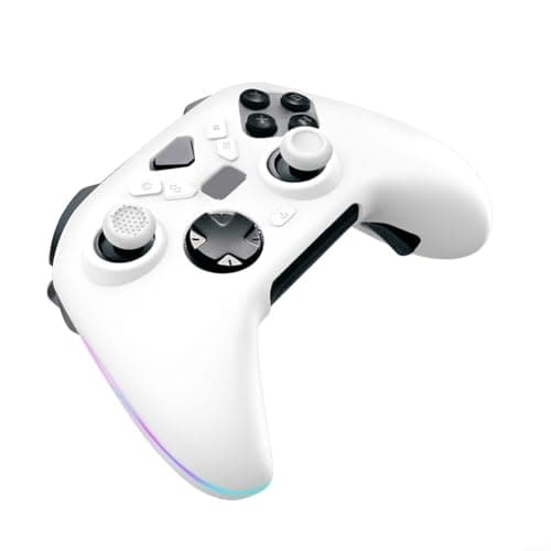 Image of SMZhomeone Precision-Molded Silicone Cover For ROG Raikiri II For Xbox Controller To Preserve Native Button Feel And Layout Supporting Repeated Installation(White)