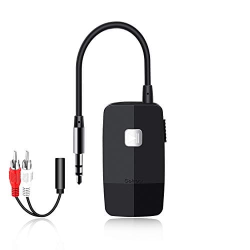 Image of Golvery Upgraded Bluetooth 5.4 Receiver for Speaker, Wireless Audio Adapter for Home Audio Car Stereo with 3.5mm RCA Jack, 20 Hours Playtime, Dual Connection to 2 Phones, Easy Control ON/Off Slider
