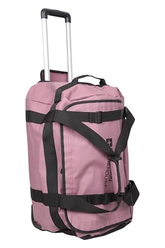 Image of Mountain Warehouse Cargo Wheelie Bag 60L - Durable Backpack with Inner Mesh Pocket, Carry Strap & Grab Handle - Best for All Season, Camping, Hiking, Outdoors & Trekking Berry One Size