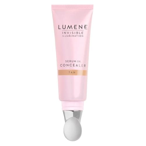 Image of LUMENE Invisible Illumination Serum in Concealer | Tan Shade | For Brightening & Concealing Dark Circles | Lightweight, Multi-Use Makeup Infused with Vitamin E for Hydration | Vegan | 10 ml