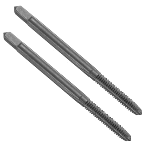 Image of sourcing map 2pcs Straight Flute Screw Taps 4-40 UNC 2B Thread HSS6542 Black Nitride Coated Machine Threading Milling Tap Tapping Tools