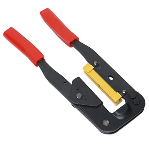 Image of Saluaqui 241mm Cable Pliers 45# Steel Crimping Tool for IDC Connector and FC Terminal Cutting Ergonomic Grip Wide Crimping and Versatile for Electronic Applications