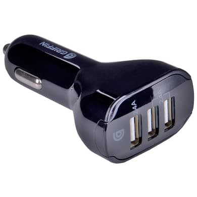 Image of Griffin 3-Port USB Car Charger 4.8A - Black