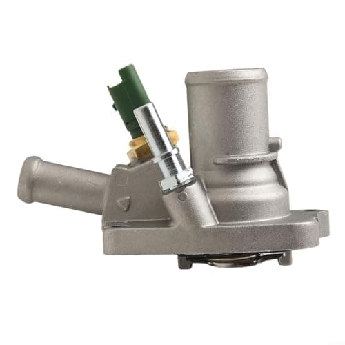 Image of Engine Coolant Thermostat Housing Metal Plastic for Fiat 500 Panda Punto Doblo and for Alfa for Mito 0.9 1.2 1.4 OEM 55202176 55194029 Silver