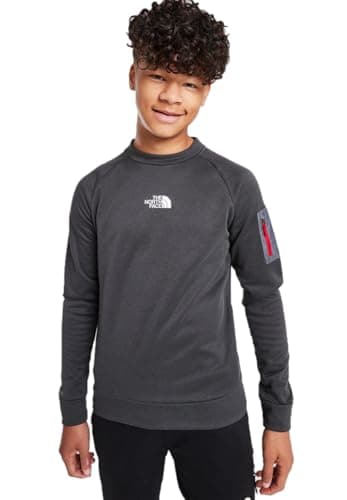 Image of THE NORTH FACE Mittellegi Crew Sweatshirt Dark Grey Heather Junior Boys (UK, Age, 13 Years, 15 Years, Regular, Dark Heather Grey)