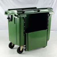 Image of Wheelie Bin with Drop Down Front 770 Litre Green 377966