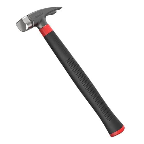 Image of Electrician's Hammer 550g from Hultafors I Made in Sweden I Steel Claw Hammer Optimized for Removing Cable Clips & Nails I U-Shaped Striking Surface for Working on Walls, Corners & Ceilings I 820040