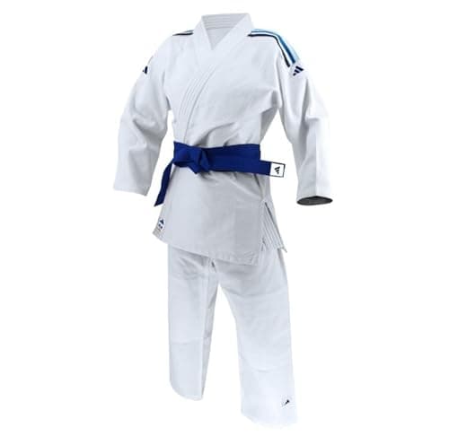 Image of adidas Unisex - Club Judo Uniform White 350g Student Martial Arts Gi, White, 150 UK