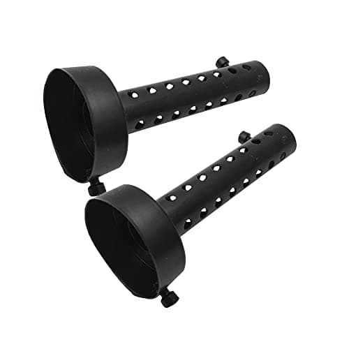 Image of Baceyong 35mm DB Killer Silencer Universal Motorcycle Exhaust Muffler Baffle Pipes Removable Motorbike Exhaust End Silencers Metal Black 2pcs