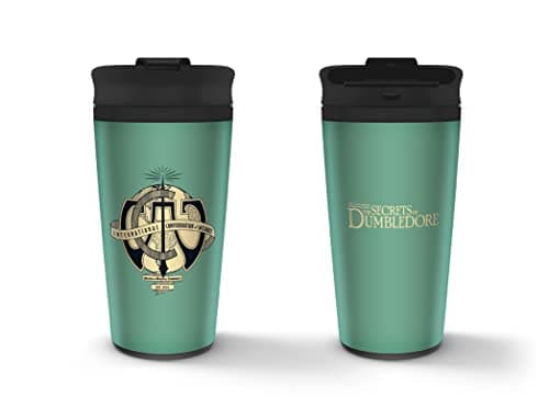 Image of Pyramid International Fantastic Beasts The Secrets of Dumbledore Metal Travel Mug (ICW Design) 16oz Metal Travel Mug in Presentation Gift Box - Official Merchandise