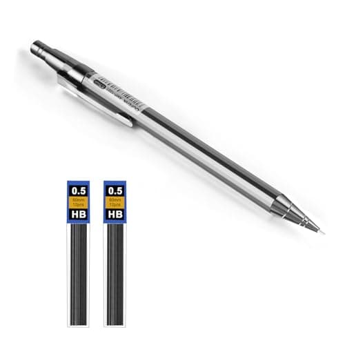 Image of OFFCUP Mechanical Pencils Set, Propelling 0.5mm Automatic Drafting Clutch Pencil With 2 Tube Lead Refills for School, Engineer Writing, Drawing, Sketching