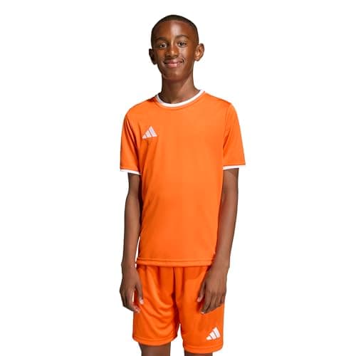Image of adidas Unisex Kids Entrada26 Jersey Kids, Team Orange/White, 9-10 Years