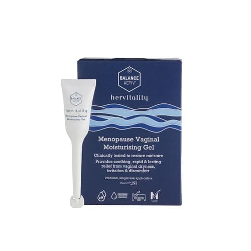 Image of Balance Activ, HerVitality Menopause Moisture Gel, Vaginal Moisturiser, Fast, Long-Lasting Relief from Vaginal Dryness and Discomfort, Treatment for Women, 7 Easy to Use Gel Applicators, 1 Pack