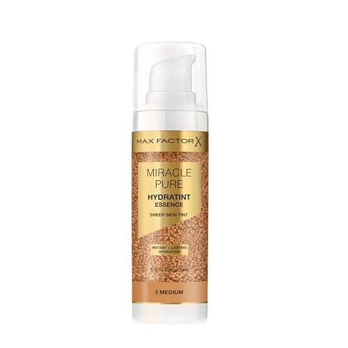 Image of Max Factor Miracle Pure Hydratint Essence, moisturizing makeup with light coverage, 71% water-based, with micro-capsule pigments, 30 ml, Color 5 Medium