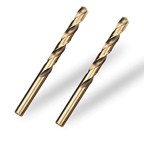 Image of Meccion HSS Cobalt Jobber Drill Bit 2pcs 10mm Twist Drill Bit for Drilling Stainless Steel and Metal