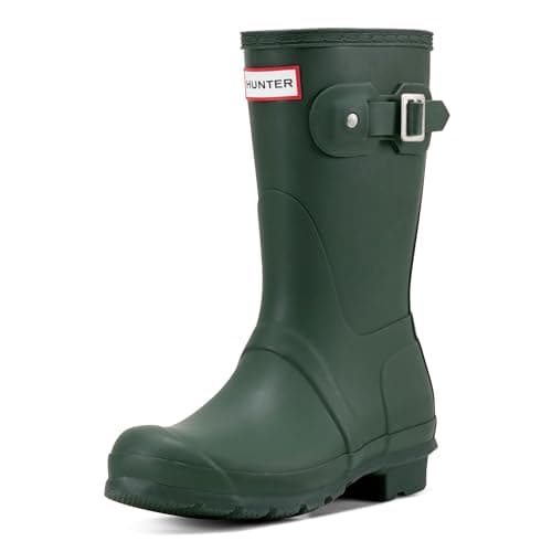 Image of Hunter Original Short, Women's Wellington Boots, Green (Hunter Green), 6 UK (39 EU)