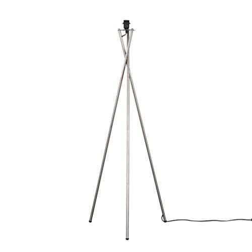 Image of MiniSun | Modern Brushed Chrome Floor Lamp Base | Floor Lamps & Torchieres, Home Décor & Improvement Essential